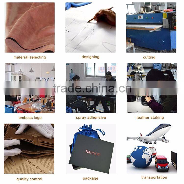 RFID Blocking Genuine Slim Leather Wallet Credit Card Case Sleeve Card Holder With Painted Edges