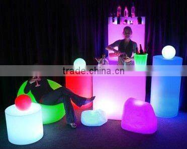 waterproof LED Cube with RF remote, party, event, home decor, bar, night club accessories