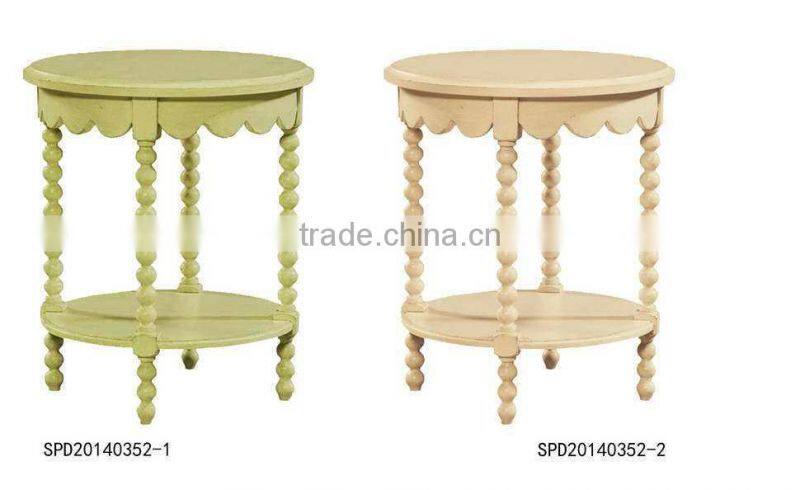 Modern ROUND End Table with color design