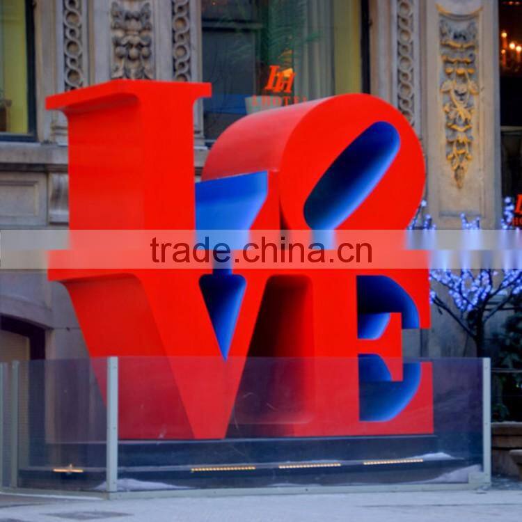 large outdoor sculptures metal crafts robert indiana sculpture love