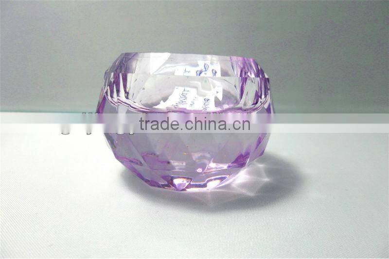 Acrylic crystal heart shape candle holders for Valentine's Day decoration