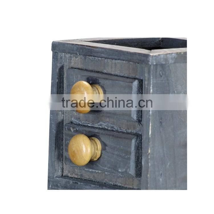 Rustic Rectangular Wooden Planter Boxes, Mini Indoor and Outdoor Flowerpot/ Garden Planters