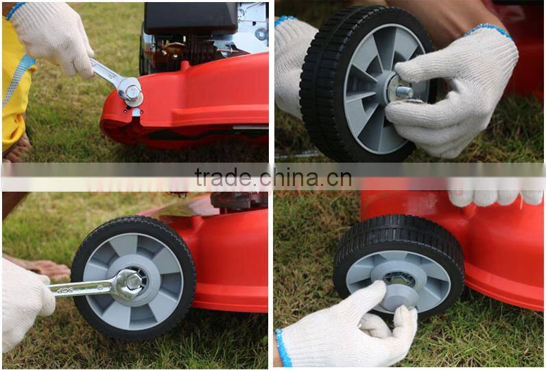 16" 18" 20" Gasoline mannul hand push Lawn mower garden brush cutter grass trimmer