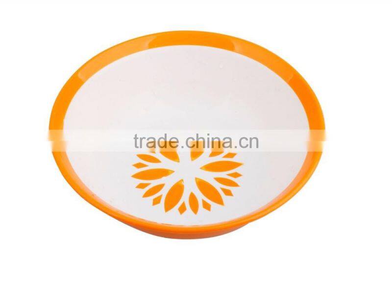 Double Color Two Size Hotsale Plastic Salad Bowl