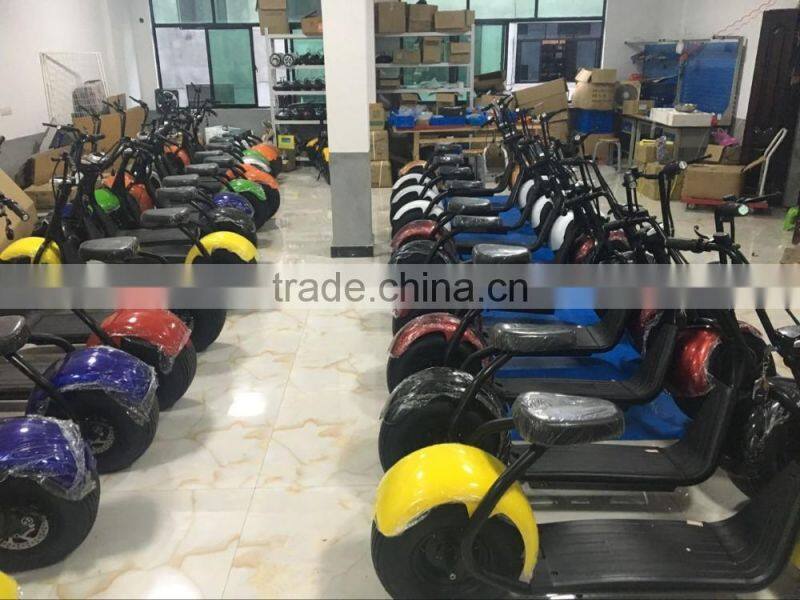 2016 popular Harley scooter style electric scooter with big wheels fashion city scooter citycoco