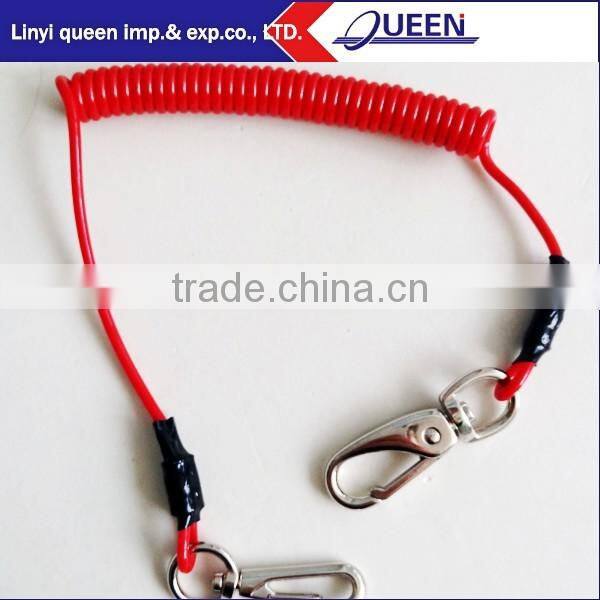 Good quality retractable tool lanyard with different types of hook custom from China at wholesale price