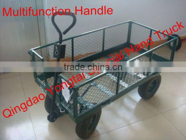 Steel Mesh Garden Wagon Cart