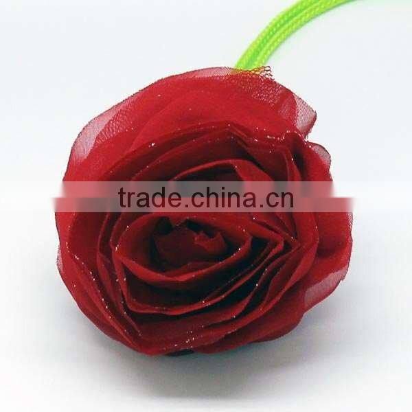 Reusable Polyester Foldable Shopping Bag with Sunflower Logo