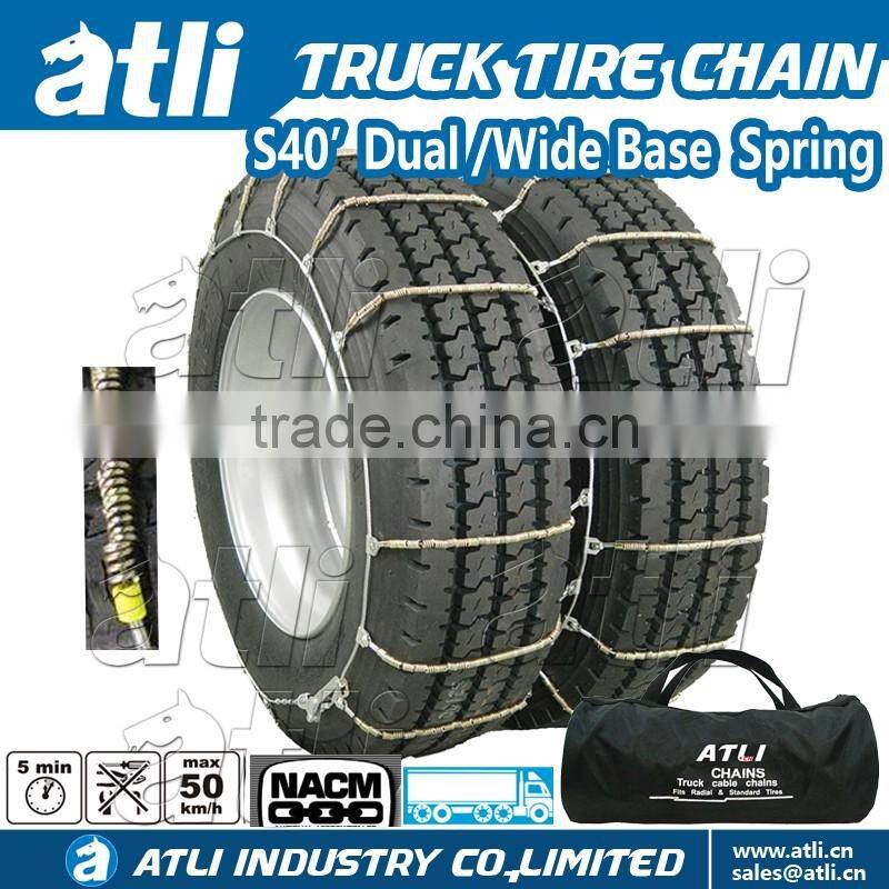 9mm carbon steel diamond design car snow chain