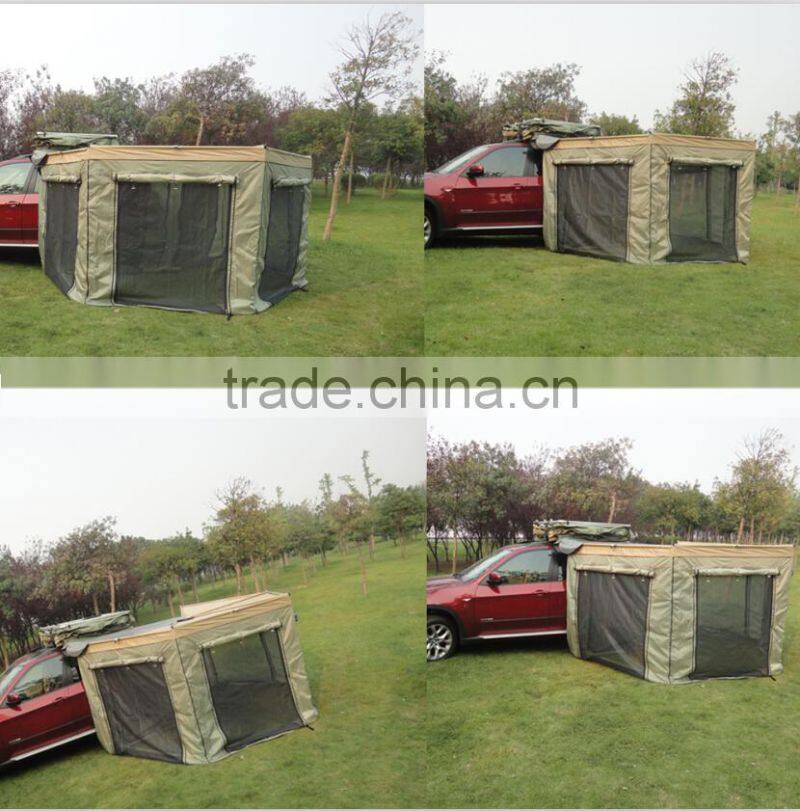 270 degree foxwing awning retractable car side awning