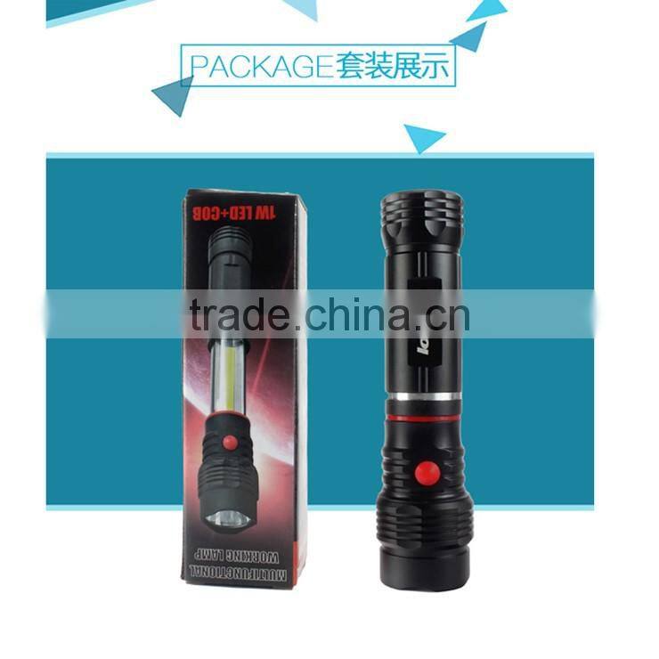 New Design Multifunction Led Flashlight,Extendable COB Work Light