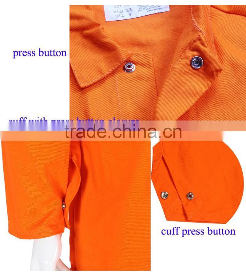 Custom Cotton Fabric Safety Work Overall Suit