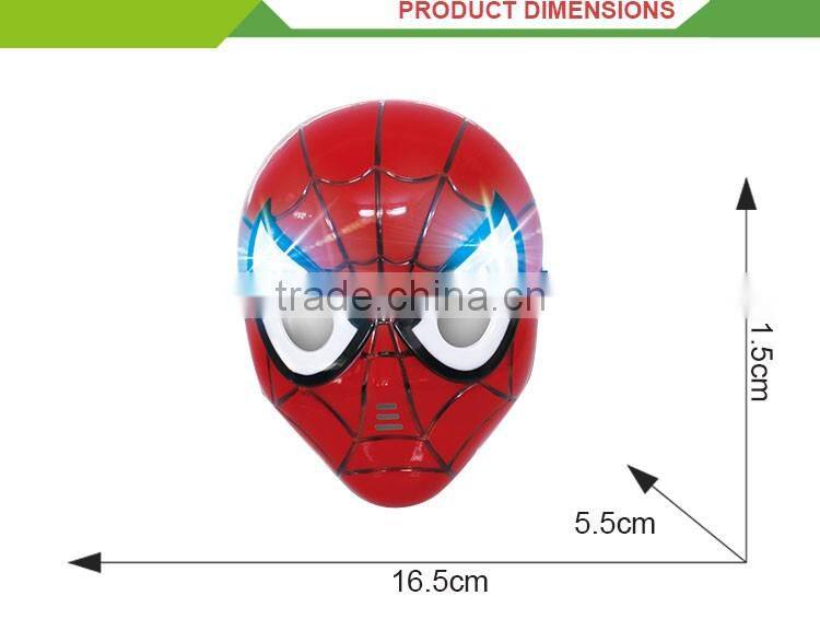 Hot sale blue led light red children cartoon face mask toy