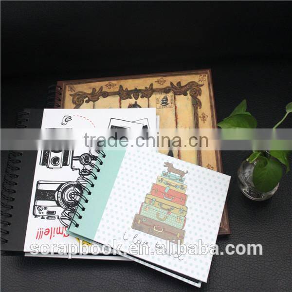 Spiral photo ahlbum, handmade paper scrapbook style photo album