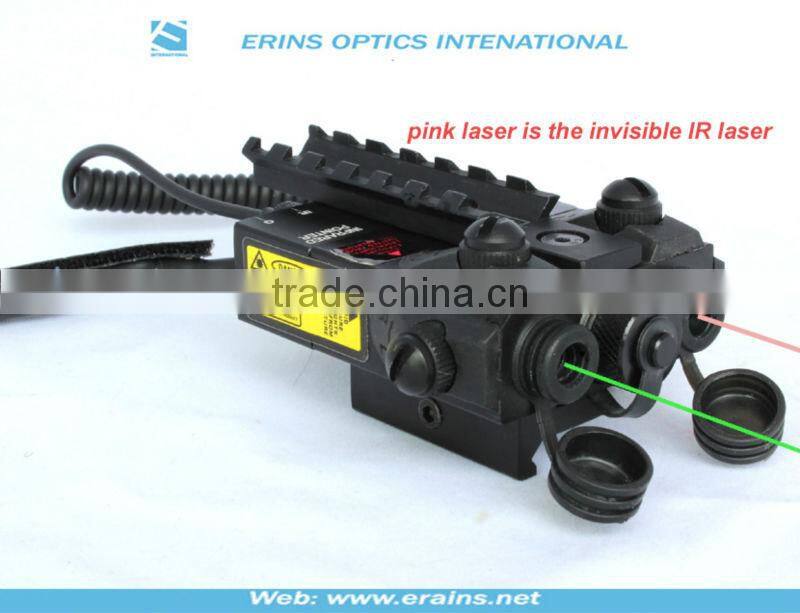Military standard Infrared laser sight or IR laser scope and Green laser sight combo
