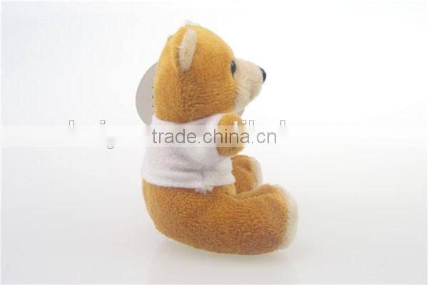 Mini lovely animal keychain chinese new year plush toy monkey