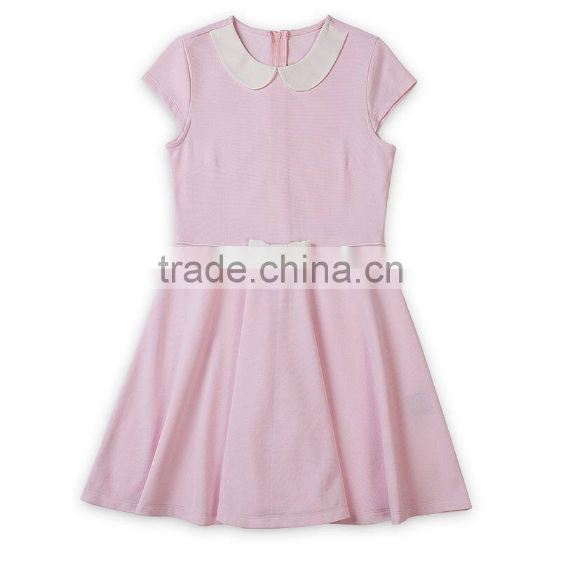 School children's princess skirt 2017 summer new girls' collar dress