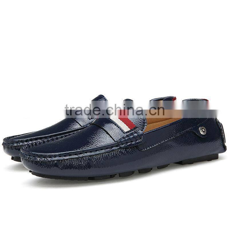 high quality cow leather casual shoes sample fashion for men, adults casual peas shoes made in china factory
