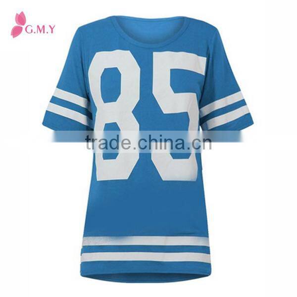 Fashion oversized women new jersey football T-shirt dress for women