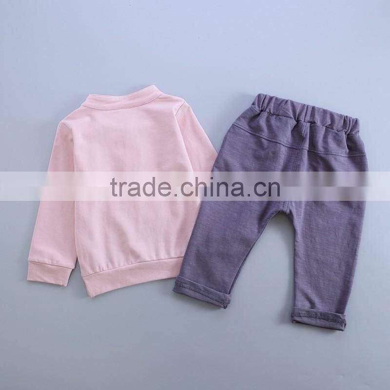 Unique Cheap bulk wholesale children's clothing set Authentic designer wholesale clothing images of Western tops and pants