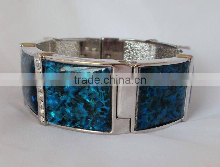 Abalone shell big bracelet female set auger