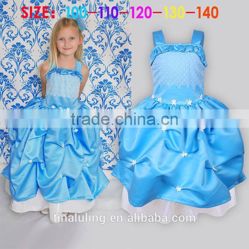 2015 new baby girls elegant dress kids wedding dress children clothes party wear costume