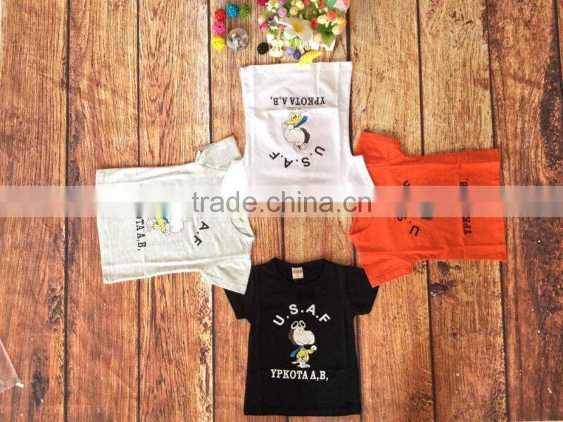 2017 cheap bulk sale children t-shirt cute printing pictures kid boys girls shirts