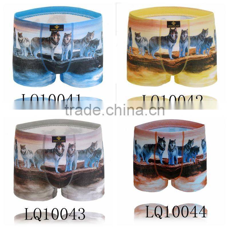 2016 New Fashion Men Brand of Superior Quality Underwear Cotton Print Classic Male Boxer
