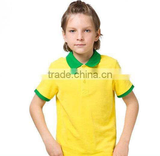 cheap blank customize short sleeve polo shirts for kid