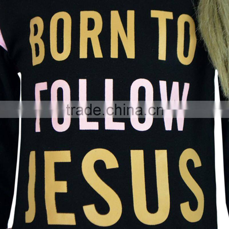 New Design 3pcs children clothing set ruffle compression long sleeve edible fungus shirt and pant gilr short layered set