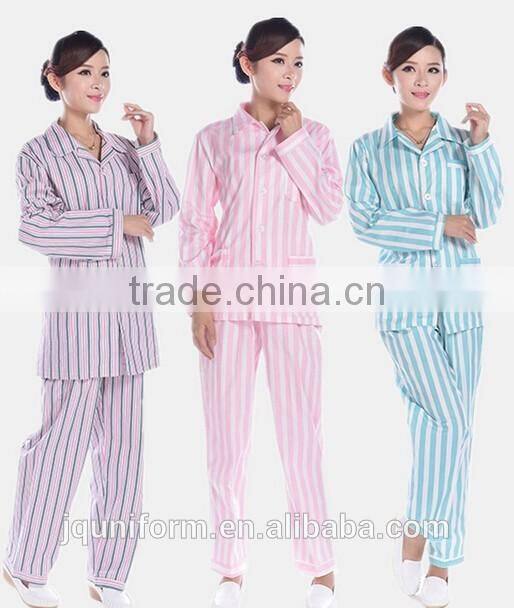 Custom factory price soft comfortable fabric fashion hospital patient uniforms in Guangzhou