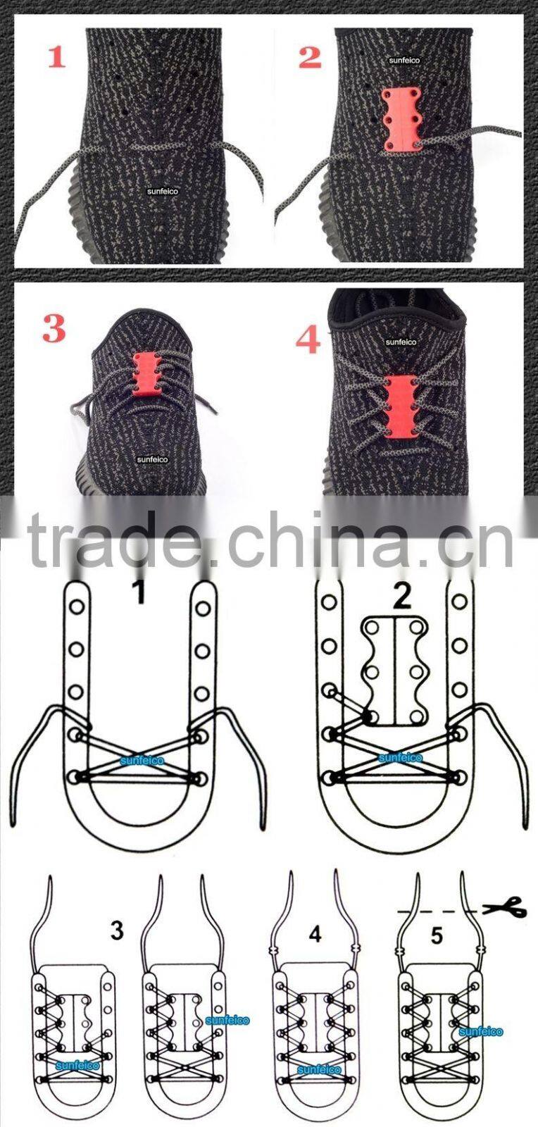 Novelty Sneaker Shoe Buckles No-Tie Magnetic Closure Casual Shoelace Amazon Supplier provide UPC Barcode label service