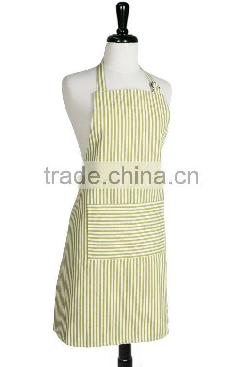 Wholesale Solid color cotton cheap chefs striped apron