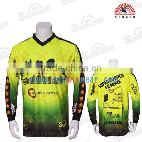 Wholesale Custom OEM BMX Race Shirts Sublimated Sportswear Bicycle Motocross Jersey
