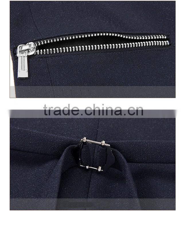 Stylish Classical Chest Pocket Suit Vest / Slim Fit Suit Vest/Back Textured Belt Suit Vest T161208