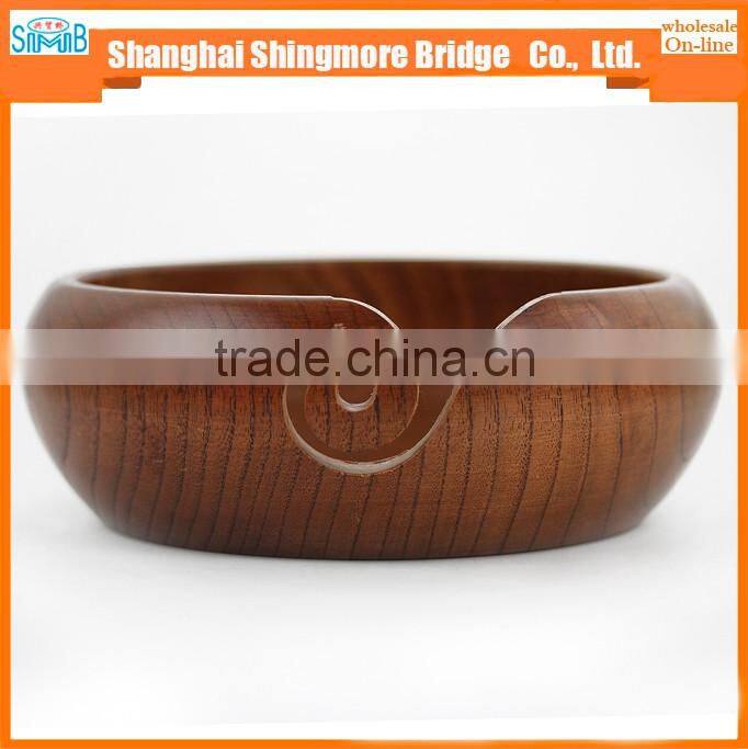 china factory direct wholesale yarn bowl hand knitting wooden yarn bowl wooden