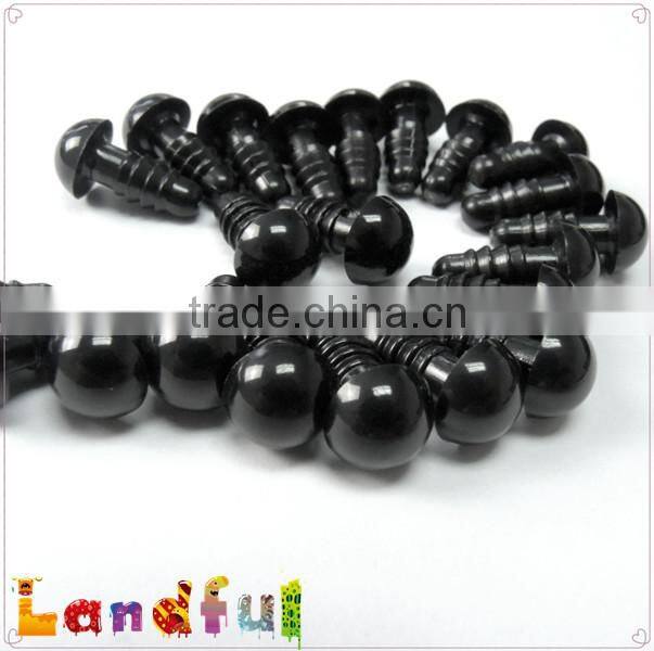 9mm Handmade Crochet Toy Plush Stuffed Animal Safety Black Doll Eyes