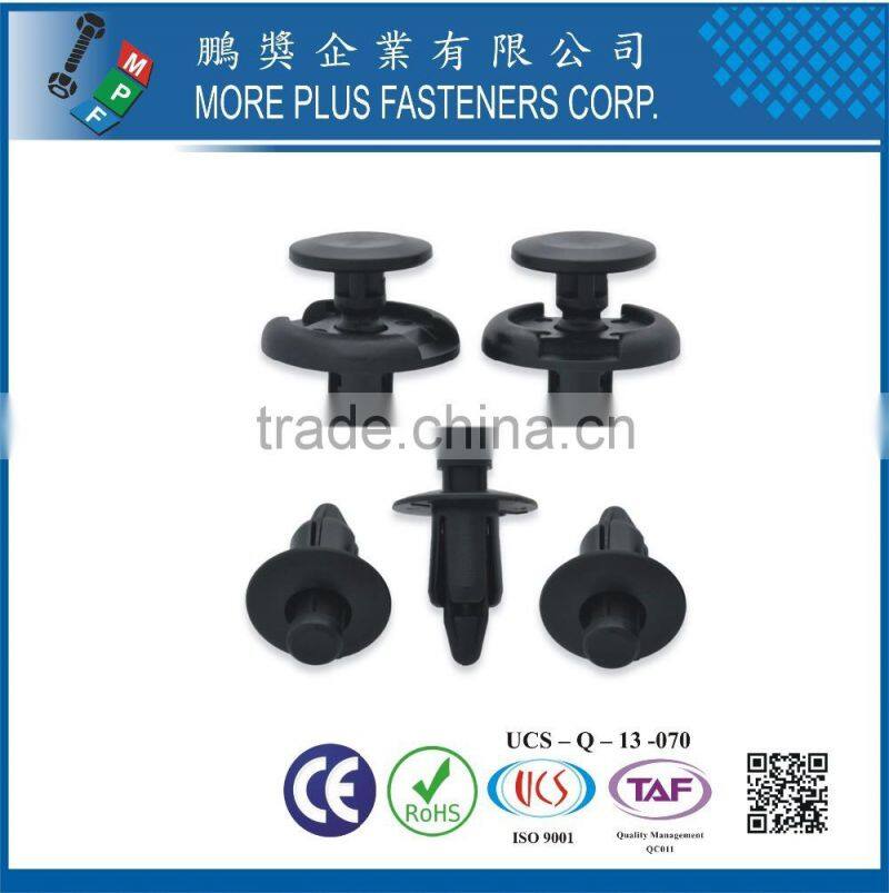 Made in Taiwan PP Nylon Easy Release Plastic Rivet Black