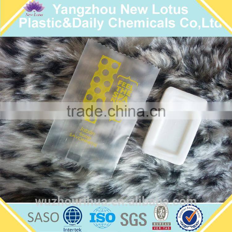 hotel beauty bath shaped soap flowpack pleat bag pack