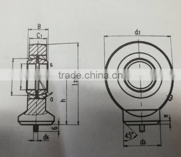 Oil Cylinder Earrings Spherical plain bearings GK40DO