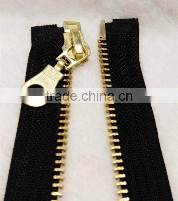 high quality metal zipper 5# brass zippers for garment production