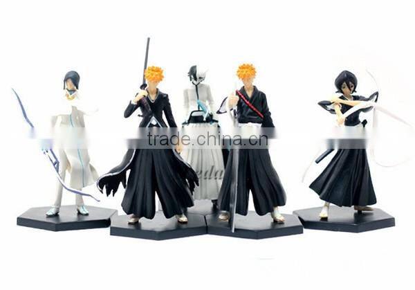 Japanese Anime Bleach action figure PVC dolls 12cm Set of 5pcs action figure toys gift box packing