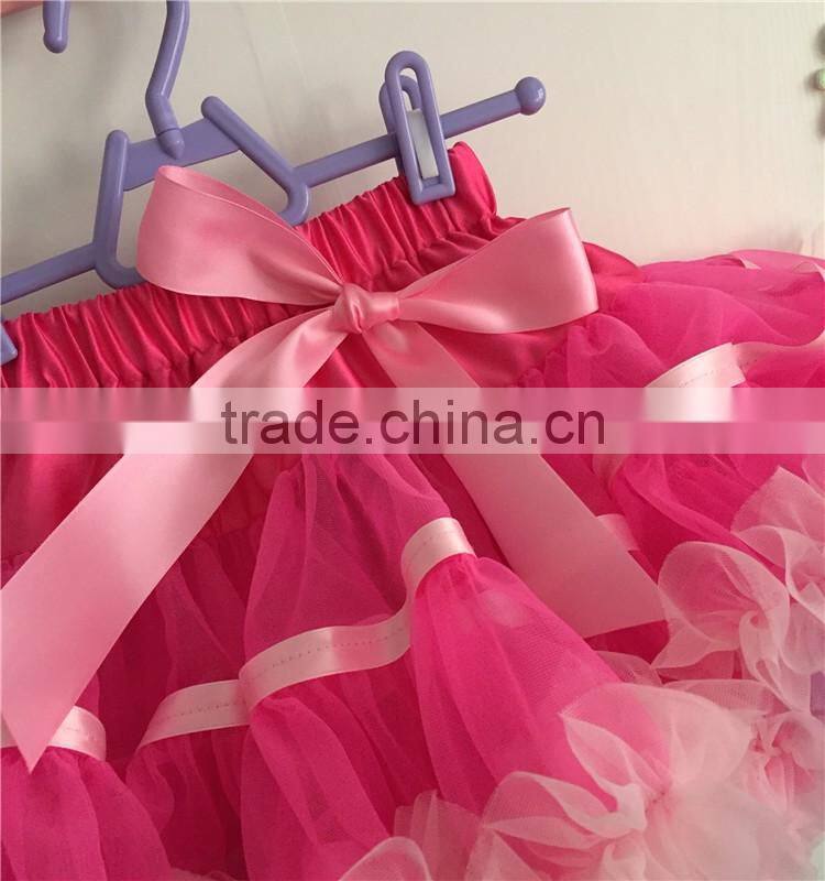 MOQ 1PCS wine color puffy skirts gilrs boutique clothing