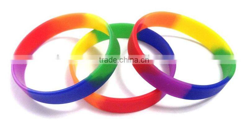 Hot promotion/embossed silicone bracelet/print silicone wristband/silicone bracelets