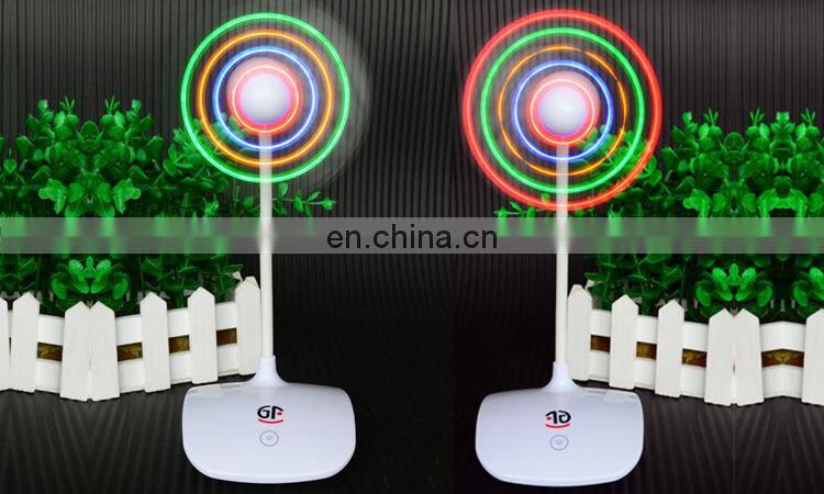 New Design Chargeable Mini Table Fan With Led Message
