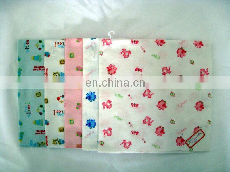 Cartoon animal print cotton baby bib soft eco-friendly baby apron custom made baby pinny