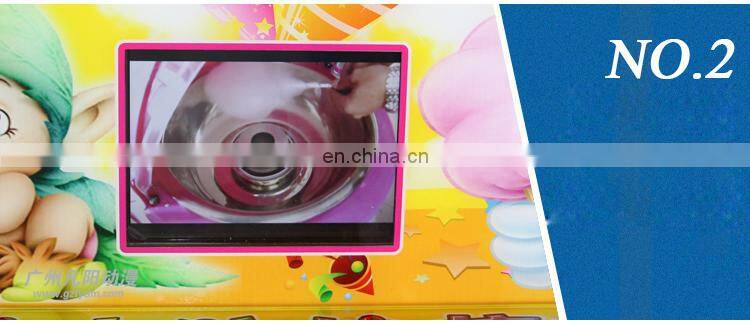 automatic sugar cotton candy floss vending machine for sale
