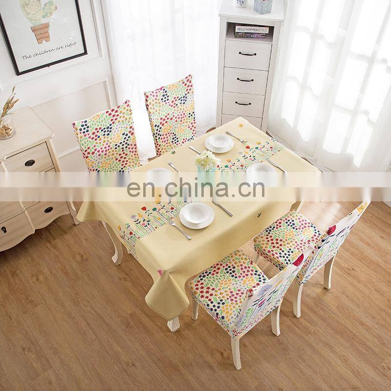 water resistant flower table cloth kitchen dining table rectangular party table covers home decoration christmas ornement