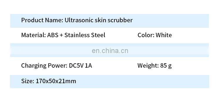 Mini skin scrubber facial ultrasonic scaler for beauty
