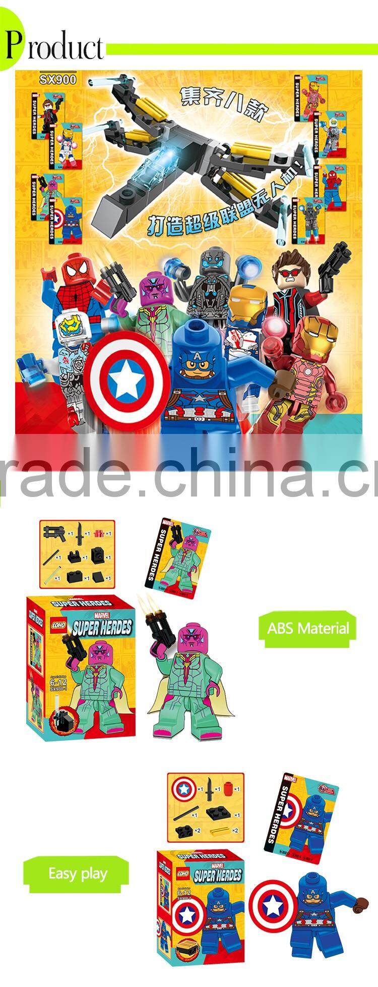 JSTOYS 8 items mixed hero building blocks toys made in china